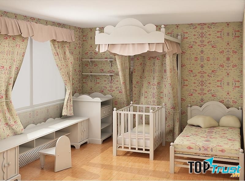 Hướng kê giường ngủ thích hợp cho trẻ