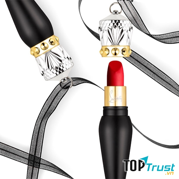 CHRISTIAN LOUBOUTIN VELVET MATTE 001M ROUGE LOUBOUTIN