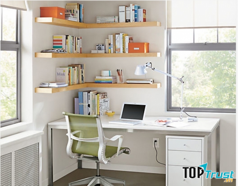 Góc học tập yên tĩnh sẽ giúp trẻ tập trung hơn.