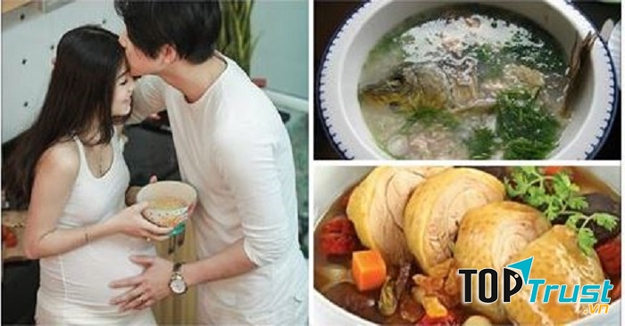 Chồng cần chú ý việc ăn uống của vợ