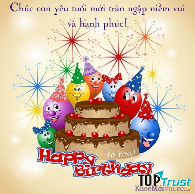 Mừng sinh nhật trai yêu của ba mẹ