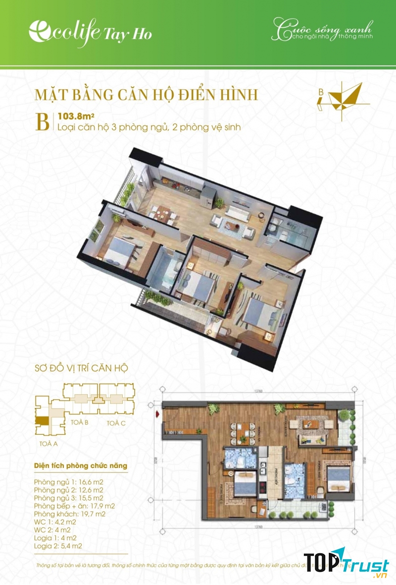 Căn hộ kiểu mẫu của Ecolife Tây Hồ