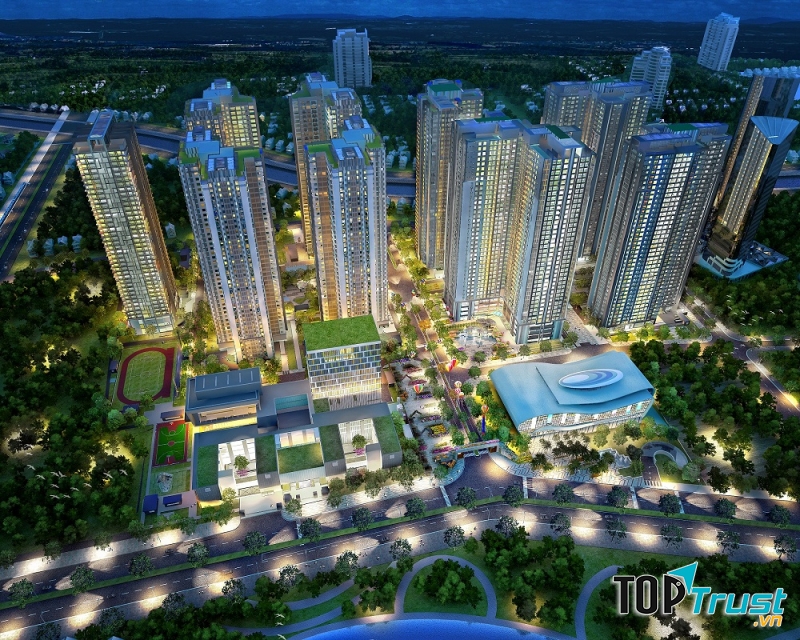 Tổng thể chung cư GoldMark City Hồ Tùng Mậu