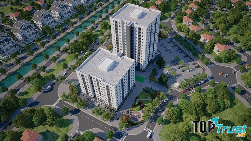 Không gian xanh của chung cư No.08 Giang Biên