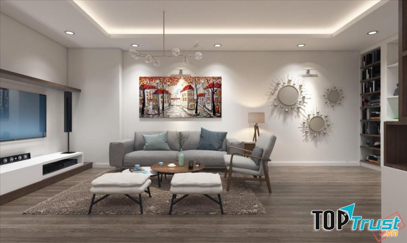 Nội thất của chung cư Sunrise Tower 187 Tây Sơn