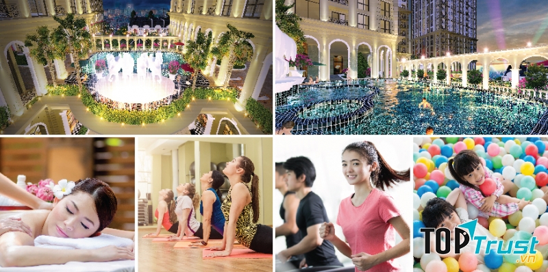 Tổ hợp hiện đại trong lòng chugn cư