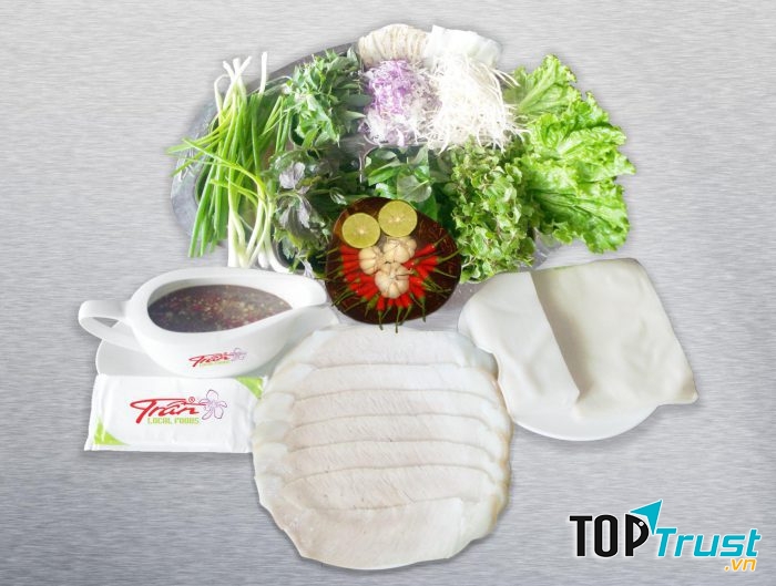 Bánh tráng cuốn thịt heo