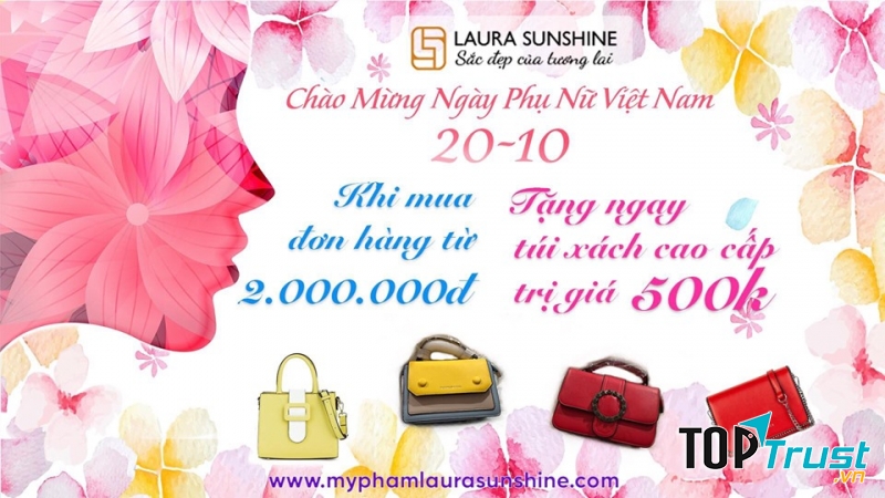Chương trình khuyến mãi chào mừng 20/10 của mỹ phẩm LAURA SUNSHINE