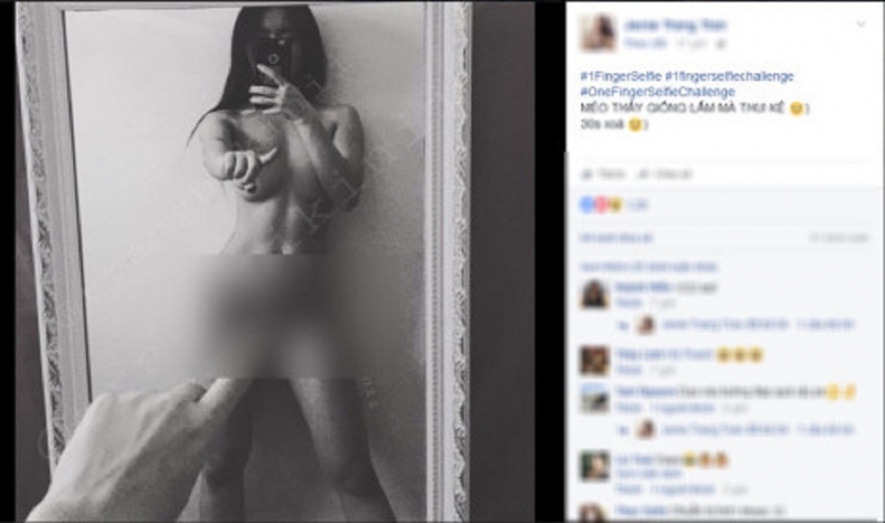 Dùng 1 ngón tay để che 3 điểm nhạy cảm trên cơ thể.