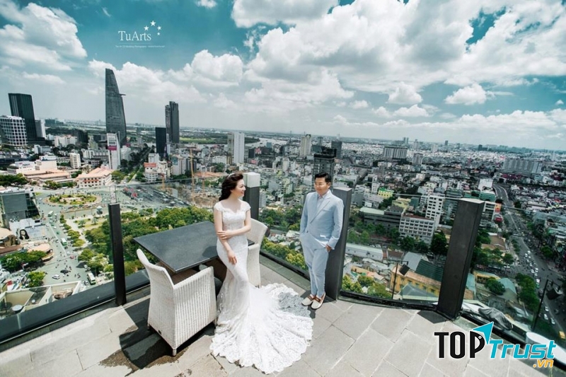 Chụp ảnh với biểu tượng