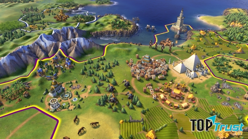 Đẹp mê hồn với đồ họa của Civ 6