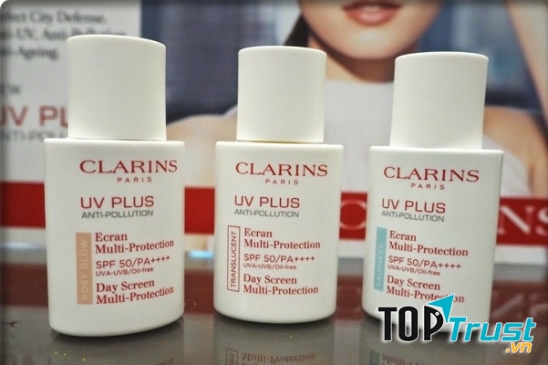 Kem chống nắng Clarins UV Plus Anti-Pollution Rosy Glow Pháp
