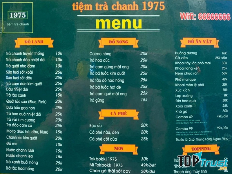Tiệm Trà Chanh 1975 - Phủ Lý