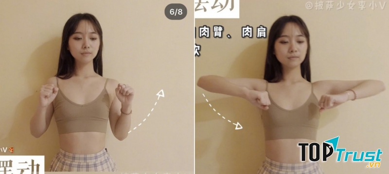 Hãy thử bài tập gập tay đơn giản.﻿