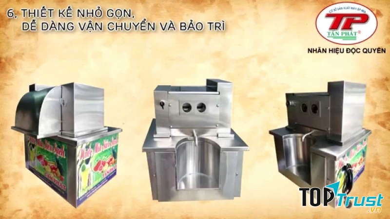 Máy ép nước mía sạch Tấn Phát