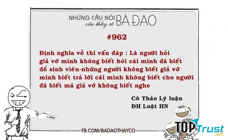 Những câu nói bá đạo của thầy cô