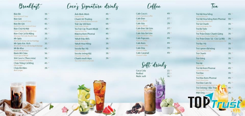 Menu Coco's Coffee