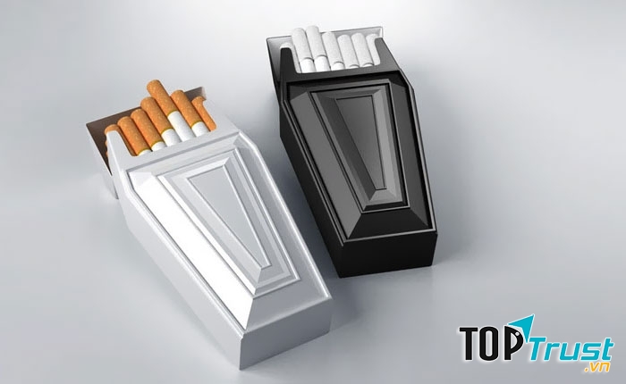 Coffin-shaped Cigarette Case