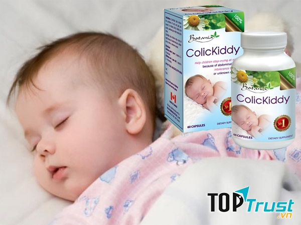 ColicKiddy giúp bé hết khóc dạ đề và quấy khóc đêm