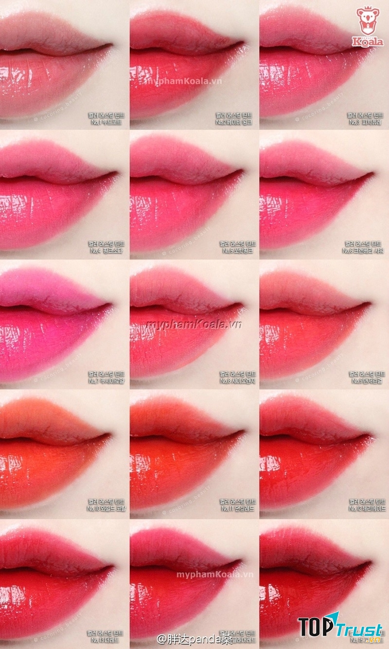 Đôi môi căng mọng khi sử dụng Color Lasting Tint Aritaum