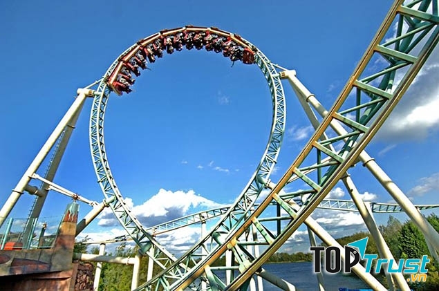 Một đoạn uốn cong của tàu lượn