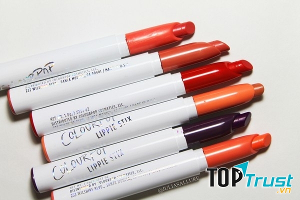 Những màu son Colour Pop Lippie Stix