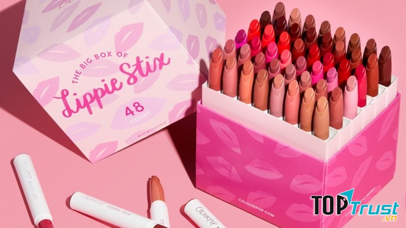 ColourPop Big Box of Lippie Sitx với 48 màu son