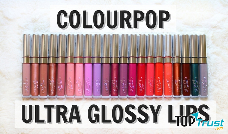 Bảng màu của son bóng Colourpop Ultra Glossy Lip khiến các cô gái thích thú
