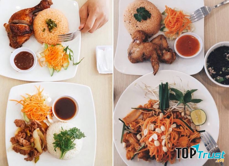 Menu quán ăn cơm gà da giòn