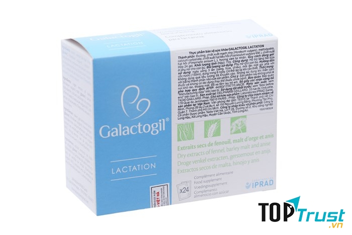 ﻿CỐM LỢI SỮA GALACTOGIL - PHÁP ( HỘP 24 GÓI)