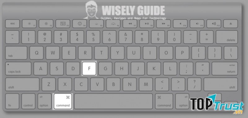 Tìm kiếm nội dung bất kì với Command + F
