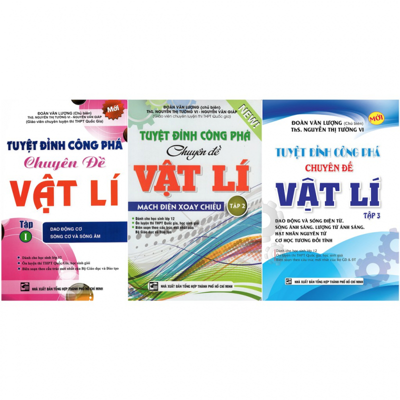 COMBO TUYỆT ĐỈNH CÔNG PHÁ CHUYÊN ĐỀ VẬT LÍ - TRỌN BỘ 3 CUỐN
