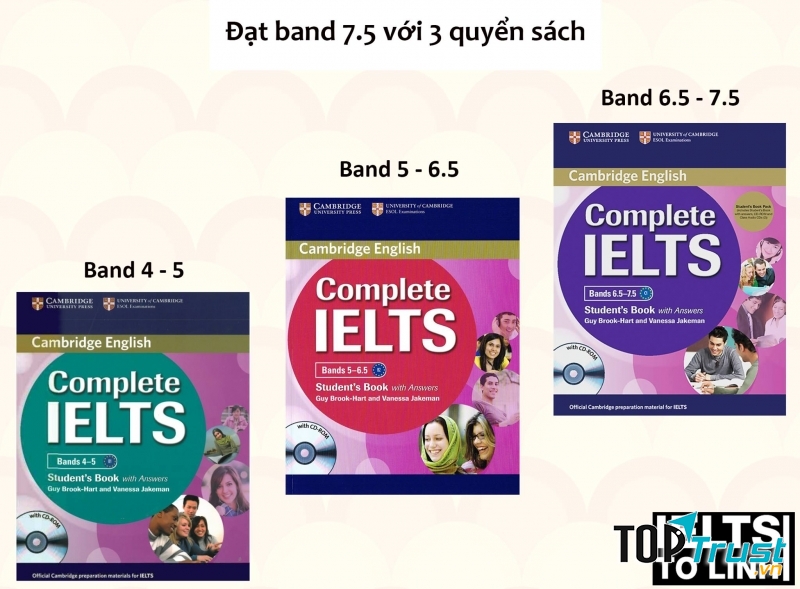 Bộ sách cho những bạn mới bắt đầu học IELTS.