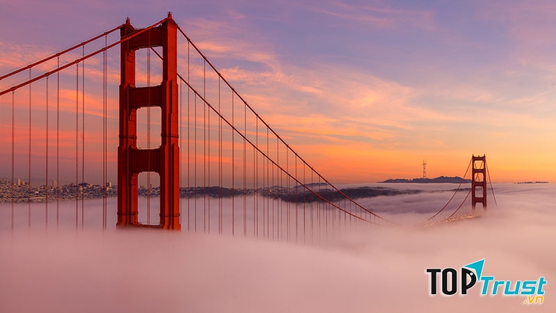 Cổng cầu vàng Golden Gate - Mỹ