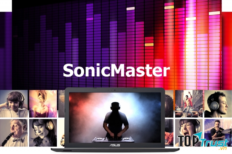 Âm thanh hoàn hảo với công nghệ Asus SonicMaster