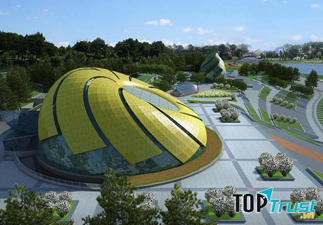 Biểu tượng hoa dã quỳ tại quãng trường Lâm Viên