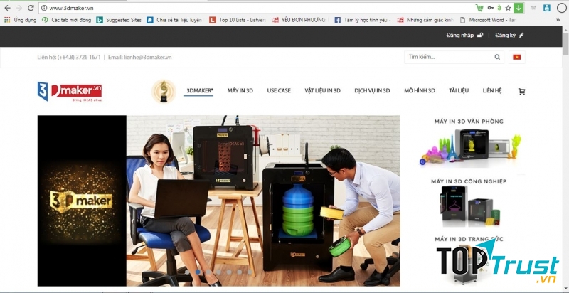website của 3DMAKER