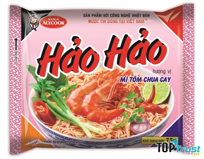 Sản phẩm mì tôm chua cay Hảo Hảo của công ty thực phẩm Acecook