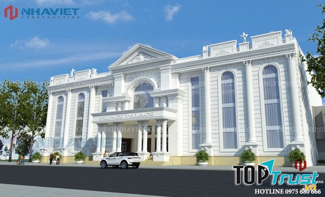 Thiết kế nhà hàng tiệc cưới phong cách tân cổ điển tại Hà Nội