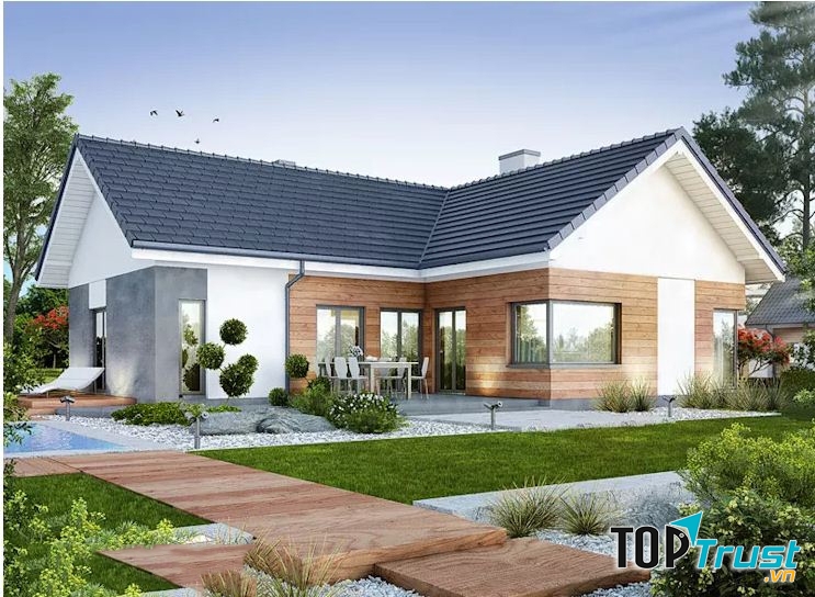 Mẫu nhà vườn của Công ty CP đầu tư và XD Bình Minh