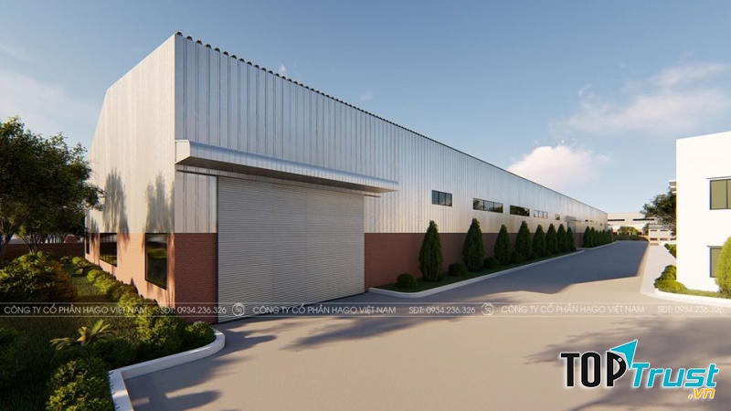 Thiết kế thi công nhà xưởng của Hago