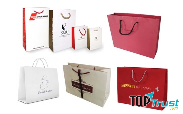 Một số mẫu sản phẩm túi giấy của công ty