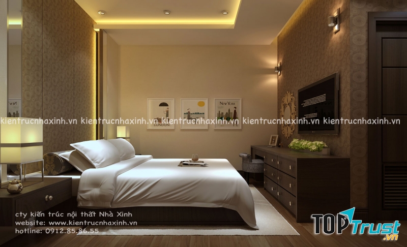 Nội thất phòng ngủ khách sạn cao cấp