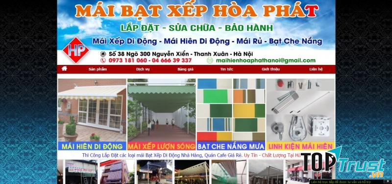 Mái xếp di động Hòa Phát
