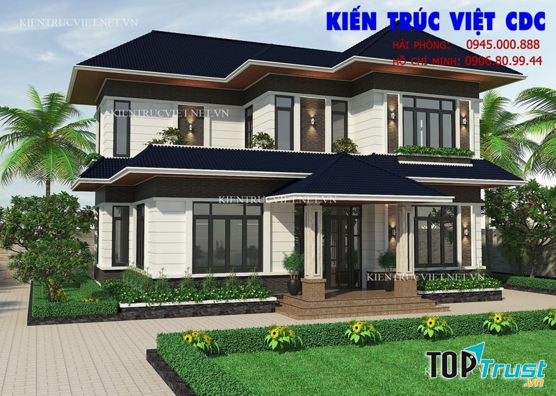 Thiết kế biệt thự tại thành phố Hưng Yên, tỉnh Hưng Yên.