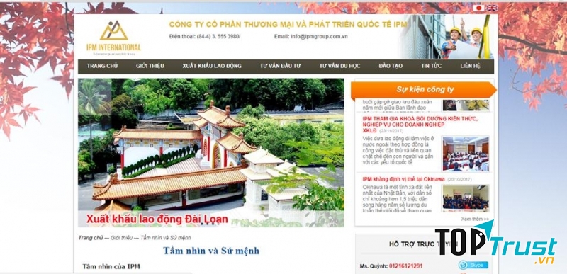 Công ty cổ phần thương mại và phát triển quốc tế IPM