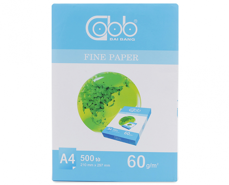 Giấy A4 Bãi Bằng 60/84 Vỏ Xanh
