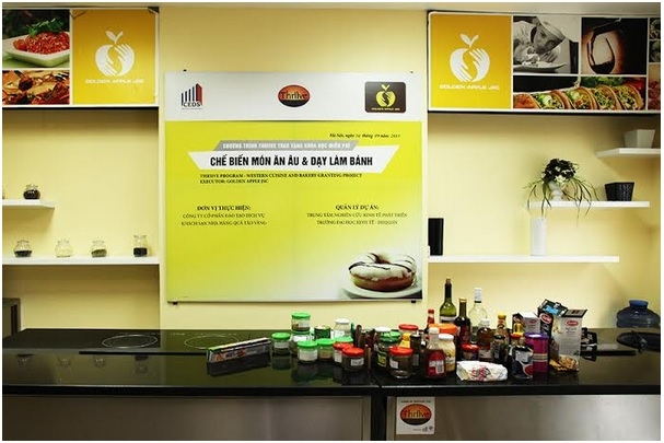 Quả Táo Vàng - trung tâm dạy nấu ăn uy tín tại Hà Nội