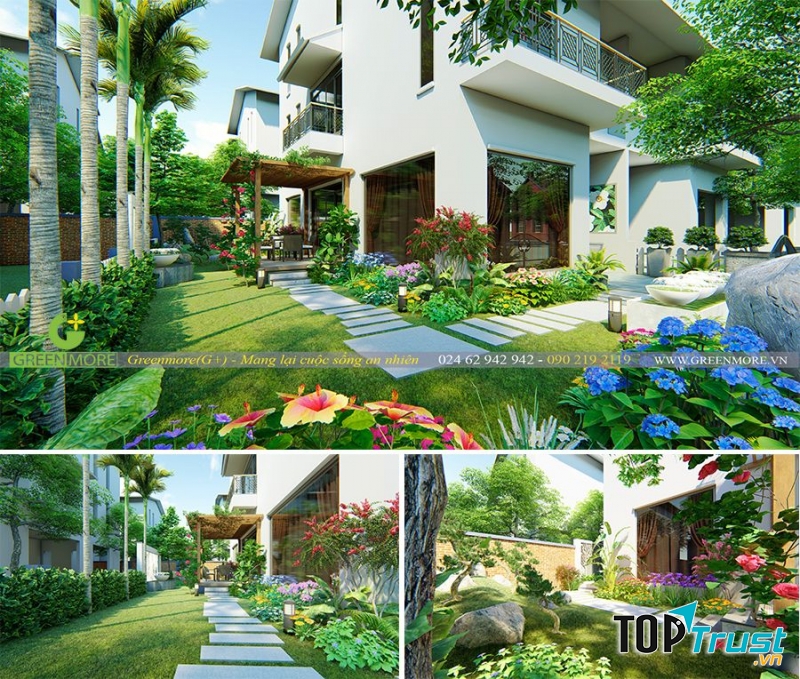 Một số mẫu thiết kế cảnh quan sân vườn của Greenmore