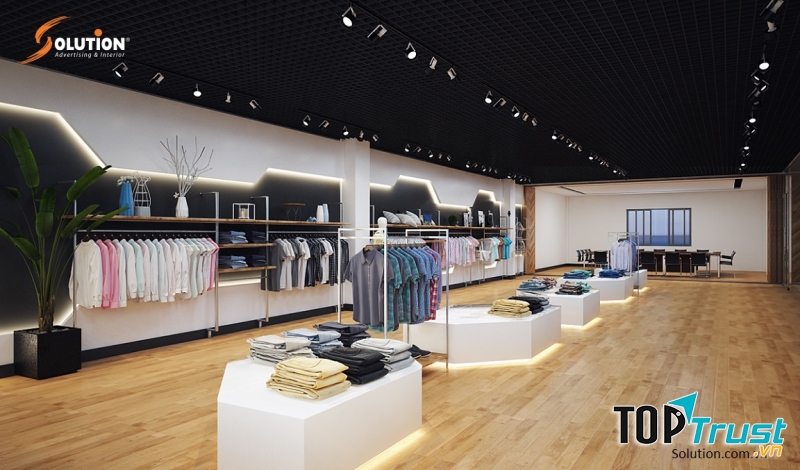 Thiết kế showroom cho nhà máy may Pancific